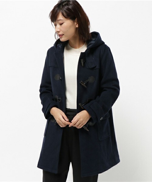 archives（アルシーヴ）の「カルゼミドル丈ダッフルコート（ダッフルコート・レディース・アイボリー/グレー/ネイビー・MEDIUM）」の3枚目の写真