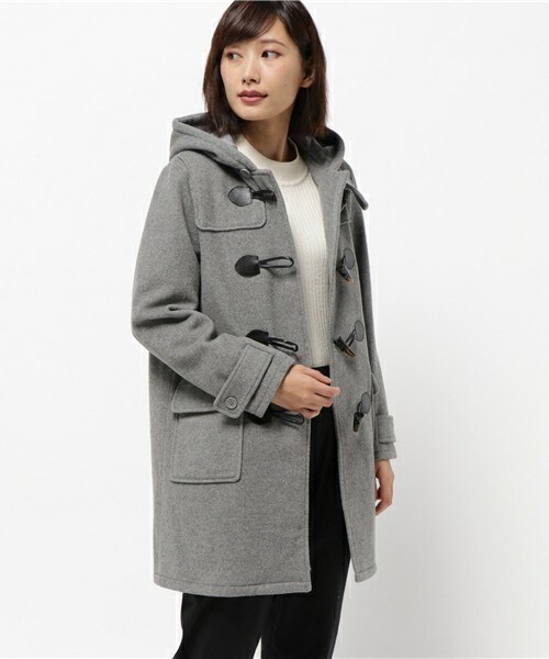 archives（アルシーヴ）の「カルゼミドル丈ダッフルコート（ダッフルコート・レディース・アイボリー/グレー/ネイビー・MEDIUM）」の2枚目の写真