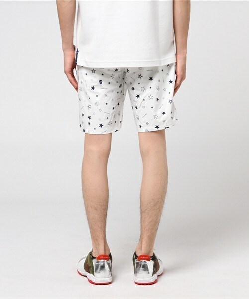 マークアンドロナ ショートパンツ サイズ:XL MARK&LONA ホワイト刺繍