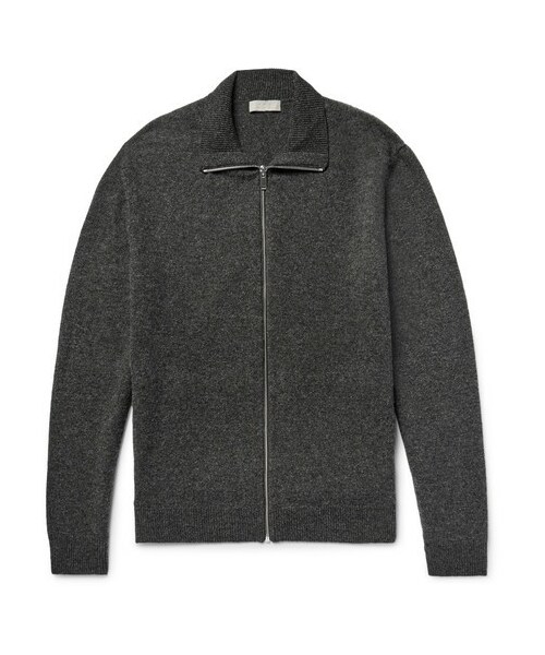 cos zip up wool jacket