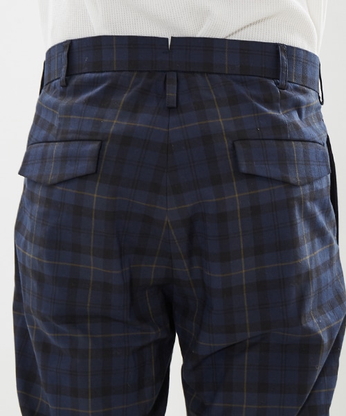 19SS MILOK チェック タックパンツ スラックス ミロック SENSE OF PLACE by URBAN RESEARCH スラックス チェック
