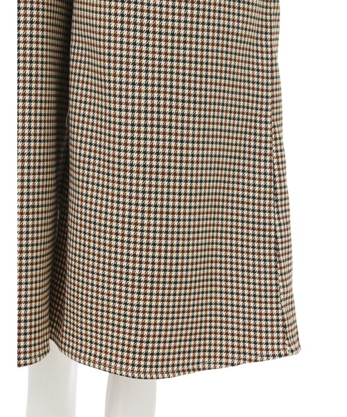 dazzlin（ダズリン）の「【sw】バックレースアップチェック柄ワイドパンツ（パンツ・レディース・ブラック/ブラウン・S/M）」の8枚目の写真