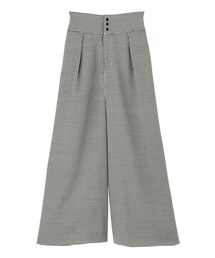 dazzlin | 【sw】バックレースアップチェック柄ワイドパンツ(パンツ)