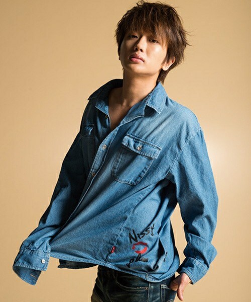 CAMBIO（カンビオ）の「GB17SP-NS03-Lip denim SH リップデニムシャツ 