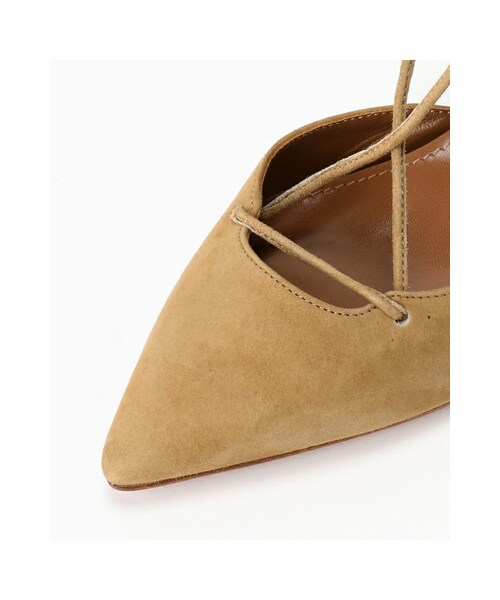 Deuxieme Classe（ドゥーズィエムクラス）の「AQUAZZURA 7.5cm SUEDE LACE UPシューズ◇（シューズ・ベージュ・35/36/37/38/39）」の4枚目の写真