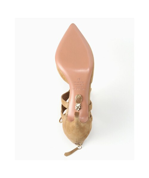 Deuxieme Classe（ドゥーズィエムクラス）の「AQUAZZURA 7.5cm SUEDE LACE UPシューズ◇（シューズ・ベージュ・35/36/37/38/39）」の7枚目の写真