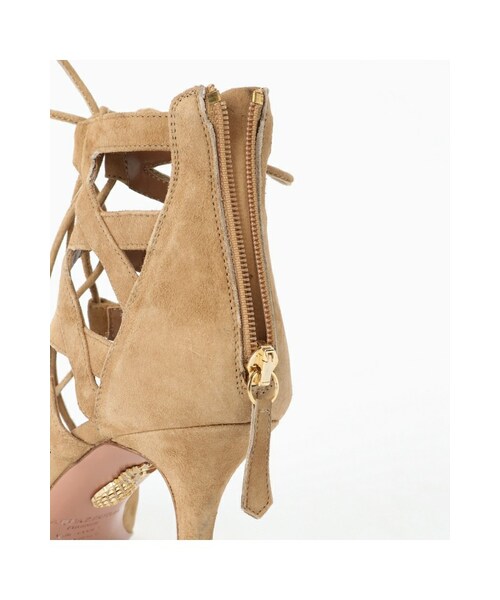 Deuxieme Classe（ドゥーズィエムクラス）の「AQUAZZURA 7.5cm SUEDE LACE UPシューズ◇（シューズ・ベージュ・35/36/37/38/39）」の5枚目の写真