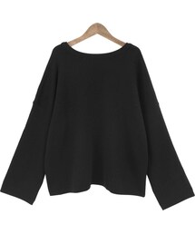 Dailyabout | バックリボンラウンドネックルーズフィットニット(P0000VWG)(ニット/セーター)