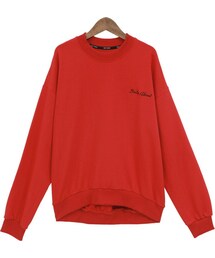 Dailyabout | レタリング刺繍ルーズフィットスウェット(P0000VUS)(スウェット)