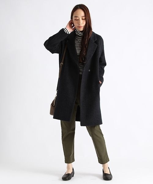 studio CLIP(スタディオクリップ)の「シャギーチェスターコート(ジャケット/アウター・グレー/キャメル/ネイビー)」の6枚目の写真