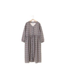 ehka sopo | ポリジョーゼット花柄前開きワンピース(ワンピース/ドレス)