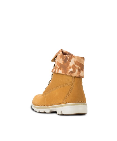 Timberland(ティンバーランド)の「Timberland Women's Brookton Fabric Roll-Top Boots(シューズ・レディース・Wheat/Watercolor・5.5/6/6.5/7/7.5/8/8.5)」の3枚目の写真