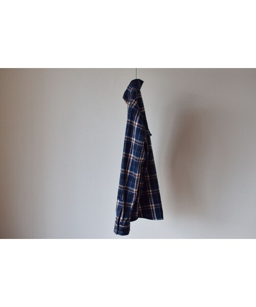 nisica（ニシカ）の「nisica B.D SHIRT NEL CHECK NVY×RED ニシカ ボタンダウンシャツ ネルチェック  ネイビー×レッド（シャツ/ブラウス・メンズ・その他）」の7枚目の写真