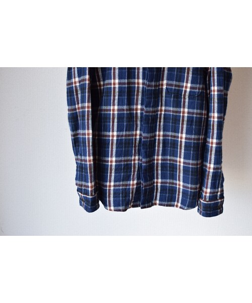 nisica（ニシカ）の「nisica B.D SHIRT NEL CHECK NVY×RED ニシカ ボタンダウンシャツ ネルチェック  ネイビー×レッド（シャツ/ブラウス・メンズ・その他）」の11枚目の写真