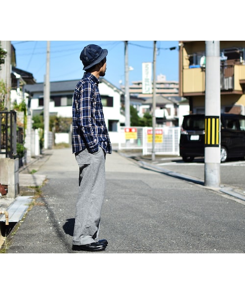 nisica（ニシカ）の「nisica B.D SHIRT NEL CHECK NVY×RED ニシカ ボタンダウンシャツ ネルチェック  ネイビー×レッド（シャツ/ブラウス・メンズ・その他）」の3枚目の写真