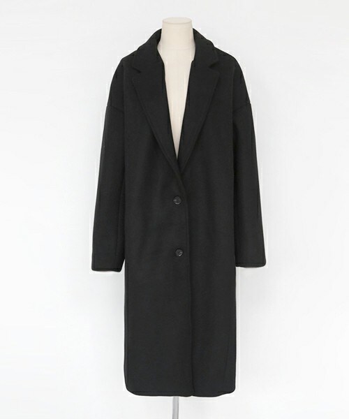DHOLIC（ディーホリック）の「ウール混ベーシックチェスターコート（チェスターコート・レディース・オリーブグリーン/ブラウン/ブラック・FREE）」の2枚目の写真