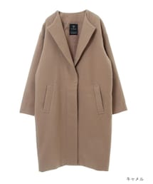 w closet | フェイクウールノーカラーコート(ジャケット/アウター)
