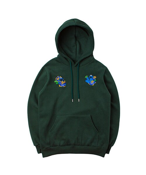 ROMANTIC CROWN(ロマンティッククラウン)の「COOKIE MONSTER ROSE HOODIE_DEEP GREEN(その他・メンズ・기타)」の1枚目の写真
