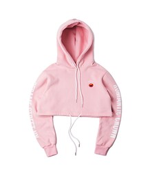 ROMANTIC CROWN | LALALA CROP HOODIE_PINK(その他)