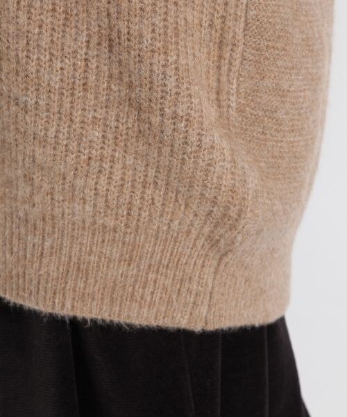 studio CLIP(スタディオクリップ)の「5ゲージ畦Vネックメランジチュニック(ワンピース/ドレス・グレー/ブラック/ベージュ)」の11枚目の写真