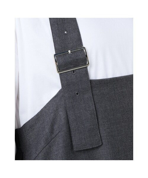 JOURNAL STANDARD（ジャーナルスタンダード）の「TWツイル ホルターベルトジャンパースカート（ワンピース/ドレス・ブラック/グレー・フリー）」の11枚目の写真