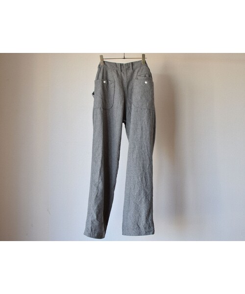 nisica（ニシカ）の「【ラスト1本！】nisica mokusiro by nisica WOOL WIDE PANTS L･GRY ニシカモクシロbyニシカ  ウールワイドパンツ ライト杢グレー（その他パンツ・メンズ・その他）」の9枚目の写真