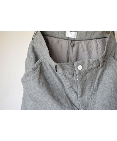 nisica（ニシカ）の「【ラスト1本！】nisica mokusiro by nisica WOOL WIDE PANTS L･GRY ニシカモクシロbyニシカ  ウールワイドパンツ ライト杢グレー（その他パンツ・メンズ・その他）」の10枚目の写真