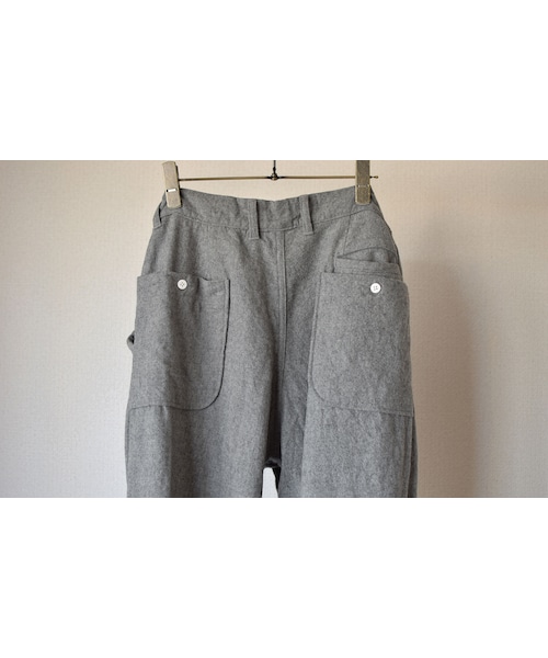 nisica（ニシカ）の「【ラスト1本！】nisica mokusiro by nisica WOOL WIDE PANTS L･GRY ニシカモクシロbyニシカ  ウールワイドパンツ ライト杢グレー（その他パンツ・メンズ・その他）」の13枚目の写真