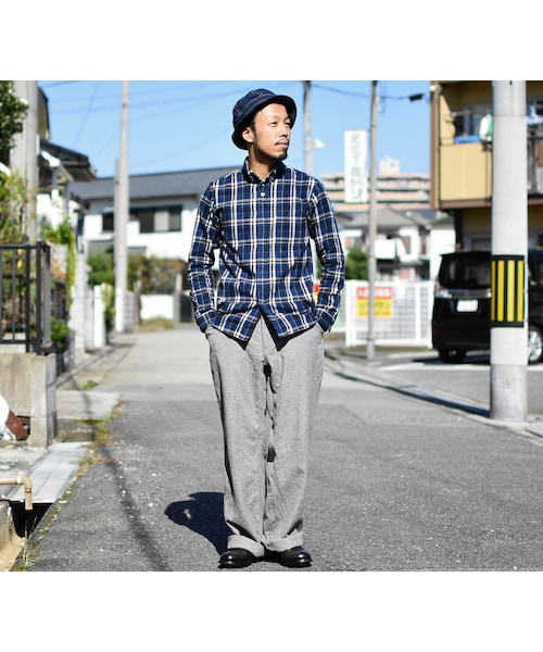 nisica（ニシカ）の「【ラスト1本！】nisica mokusiro by nisica WOOL WIDE PANTS L･GRY ニシカモクシロbyニシカ  ウールワイドパンツ ライト杢グレー（その他パンツ・メンズ・その他）」の7枚目の写真