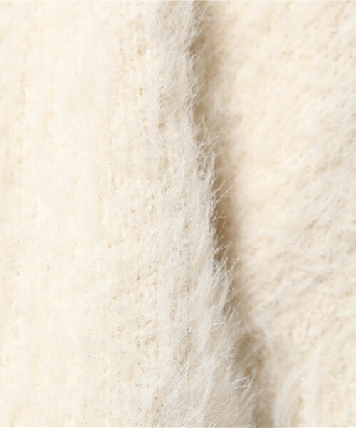 archives（アルシーヴ）の「シャギーニットタートルネックプルオーバー（ニット/セーター・レディース・オフホワイト/シルバーグレー/ピンクベージュ・MEDIUM）」の10枚目の写真