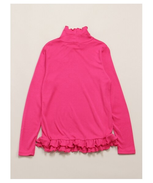 HAKKA KIDS(ハッカキッズ)の「リボン刺繍タートル長袖Tシャツ(トップス・レディース・オフホワイト/ピンク/ブラック・130/140/150)」の5枚目の写真