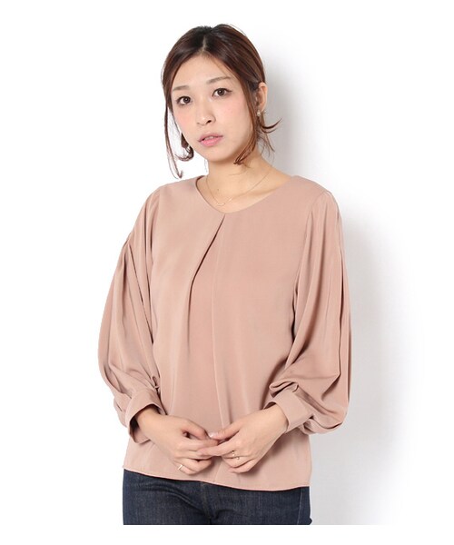 laboratory work（ラボラトリーワーク）の「ベネシャン袖ボリュームブラウス（トップス・レディース・アイボリー/キャメル/ダークレッド/ダークネイビー・M）」の2枚目の写真