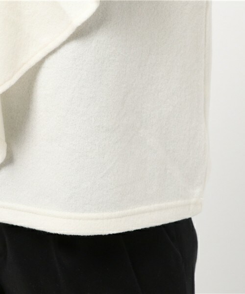 archives（アルシーヴ）の「起毛ニットソーラッフルフリルプルオーバー（Tシャツ/カットソー・レディース・オフホワイト/ブラック/イエロー・MEDIUM）」の9枚目の写真