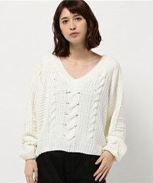 archives | モールヤーンケーブルニットプルオーバー(ニット/セーター)
