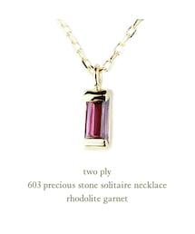 two ply | トゥー プライ 603 プレシャス ストーン ネックレス ガーネット,ロードライト ガーネット,ブルートパーズ,ペリドット,アメジスト(ネックレス)