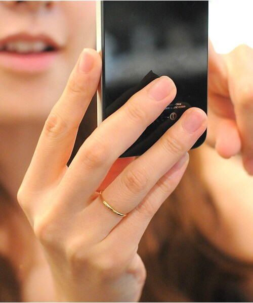 les desseins de DIEU（レデッサンドゥデュー）の「レデッサンドゥデュー 602 グロッシー ゴールド ピンキー リング（リング・レディース・ゴールド・マイナス5号〜5号）」の2枚目の写真