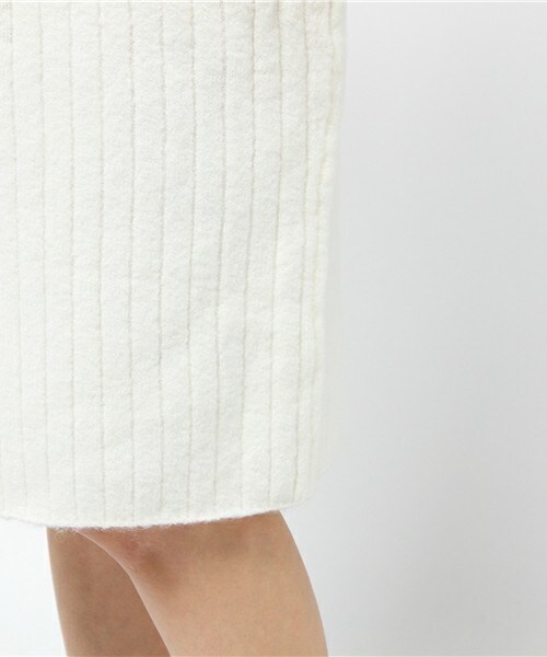 INTERPLANET（インタープラネット）の「ストレッチモヘアリブタイトSK（スカート・レディース・オフホワイト/ブラック/グレー・FREE）」の9枚目の写真