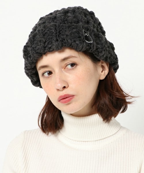 FRAPBOIS（フラボア）の「ZOOワッチ（ニットキャップ/ビーニー・レディース・チャコール/ブルー/イエロー・FREE）」の2枚目の写真