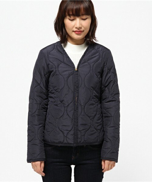 archives（アルシーヴ）の「キルティングジャケット（ブルゾン・レディース・カーキ/ネイビー・MEDIUM）」の3枚目の写真