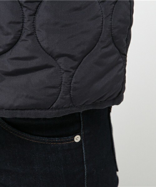 archives（アルシーヴ）の「キルティングジャケット（ブルゾン・レディース・カーキ/ネイビー・MEDIUM）」の9枚目の写真