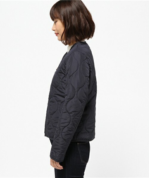 archives（アルシーヴ）の「キルティングジャケット（ブルゾン・レディース・カーキ/ネイビー・MEDIUM）」の4枚目の写真