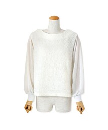 flower | airy shaggy top ～ｴｱﾘｰｼｬｷﾞｰﾄｯﾌﾟ(Tシャツ/カットソー)