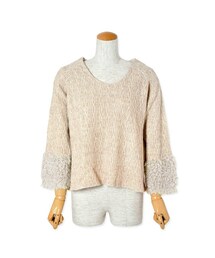 flower | cable mix top ～ケーブルミックストップ(ニット/セーター)