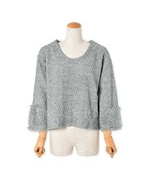 flower | cable mix top ～ケーブルミックストップ(ニット/セーター)