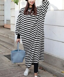 DHOLIC | 2TYPEオーバーシルエットスリットマキシワンピース(ワンピース)