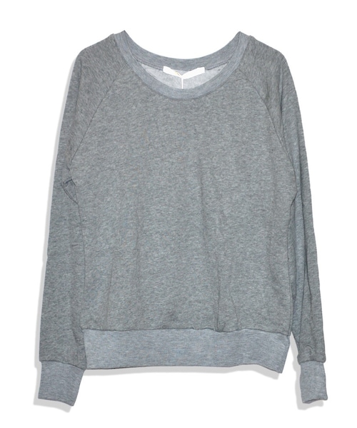 aimoha（アイモハ）の「ベーシックスウェットトップ（スウェット・レディース・ネイビー/ブラック/グレイ/カーキ・S）」の4枚目の写真