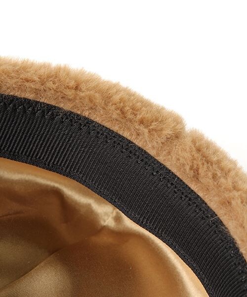 studio CLIP（スタディオクリップ）の「ファークリップ付きベレー帽（帽子・グレー/キャメル）」の7枚目の写真