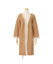 an another angelus | レース使いガウンニットカーディガン/an another angelus(カーディガン/ボレロ)