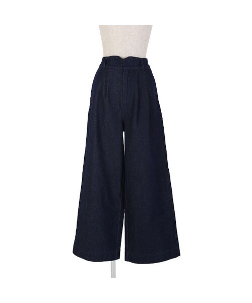 an another angelus（アンアナザーアンジェラス）の「デニムワイドパンツ/an another angelus（デニムパンツ・レディース・その他）」の4枚目の写真