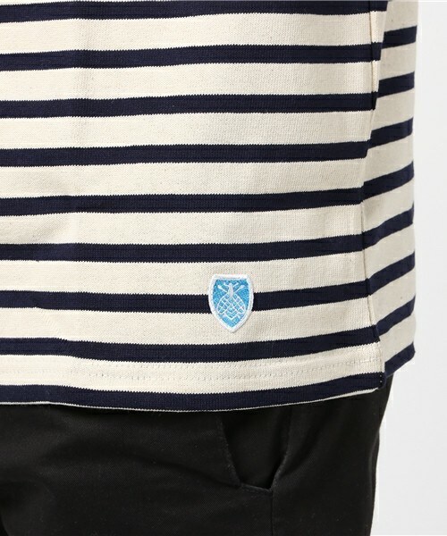 ORCIVAL(オーシバル)の「ORCIVAL バスクシャツ ♯B211(Tシャツ/カットソー・メンズ・ホワイト系その他/ネイビー・3/4/5)」の7枚目の写真